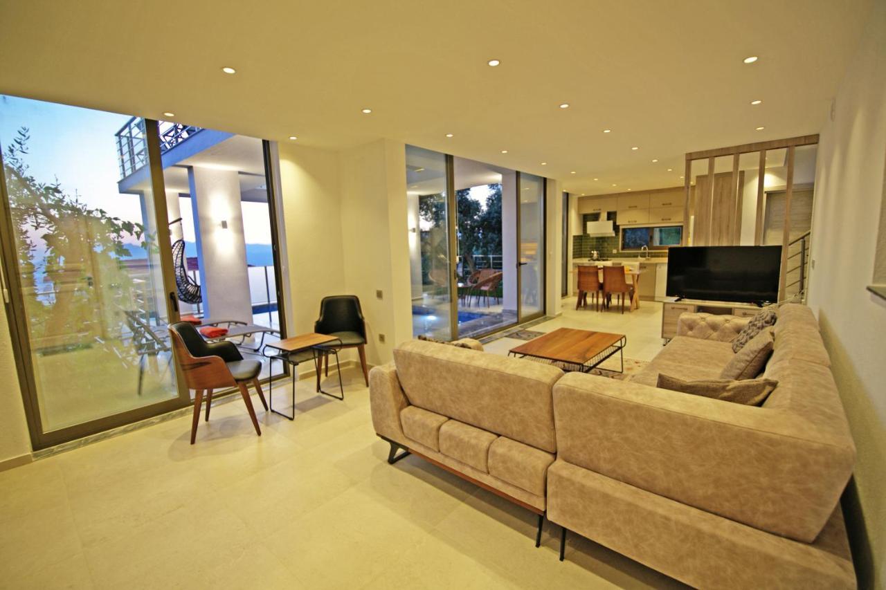 Villa With A Private Heated Pool, Jacuzzi, Overlooking Spectacular Views Of The Sea Kaş Exterior foto